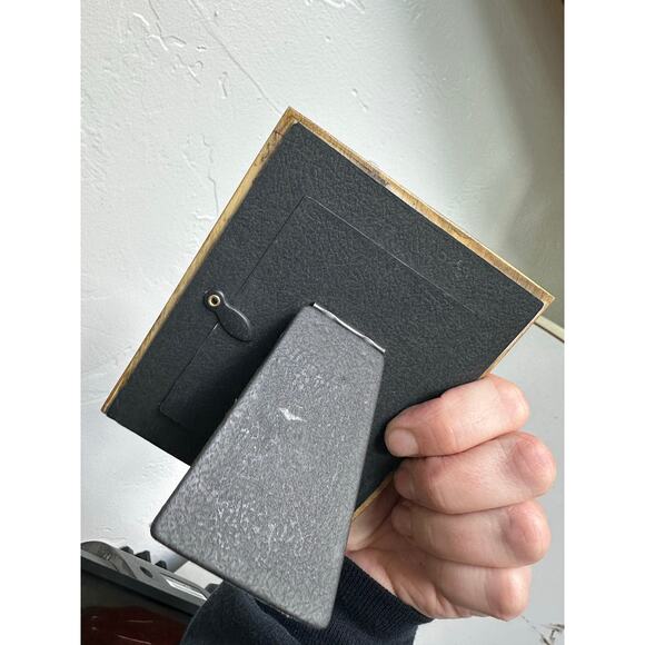 Small Green & Gold Decor frame picture Art 2x3” home romantic French baroque - Picture 2 of 6